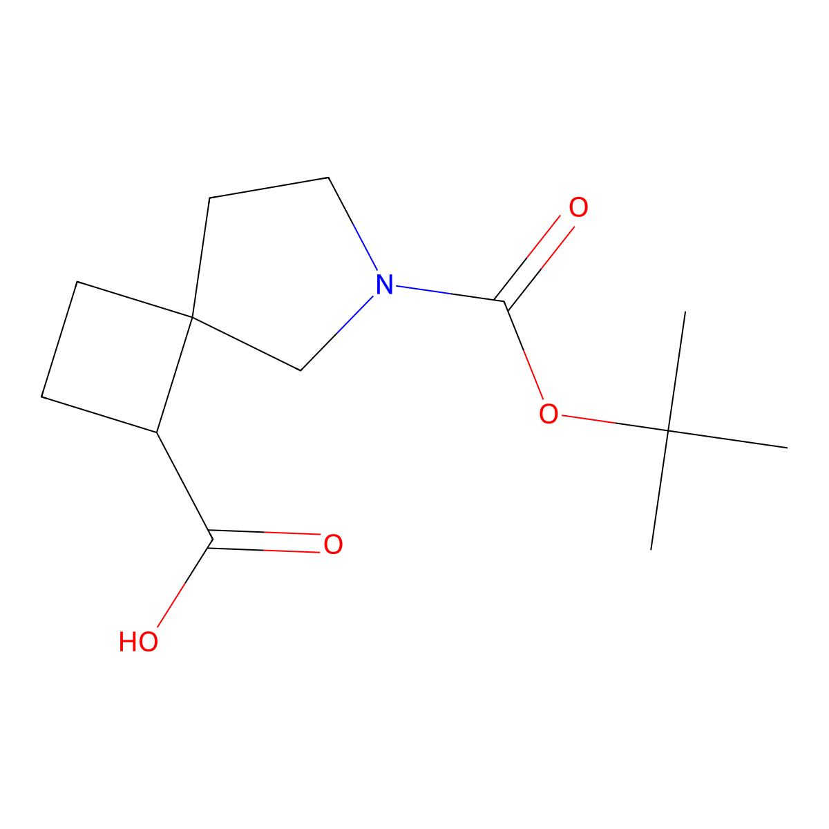 6-(Tert-butoxycarbonyl)-6-azaspiro[3.4]octane-1-carboxylic acid molecular structure, CAS 1251012-89-1