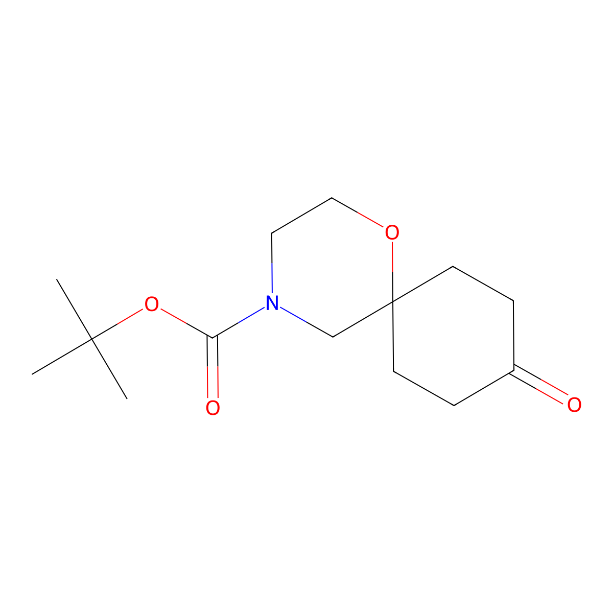 Tert-butyl 9-oxo-1-oxa-4-azaspiro[5.5]undecane-4-carboxylate molecular structure, CAS 1251012-92-6