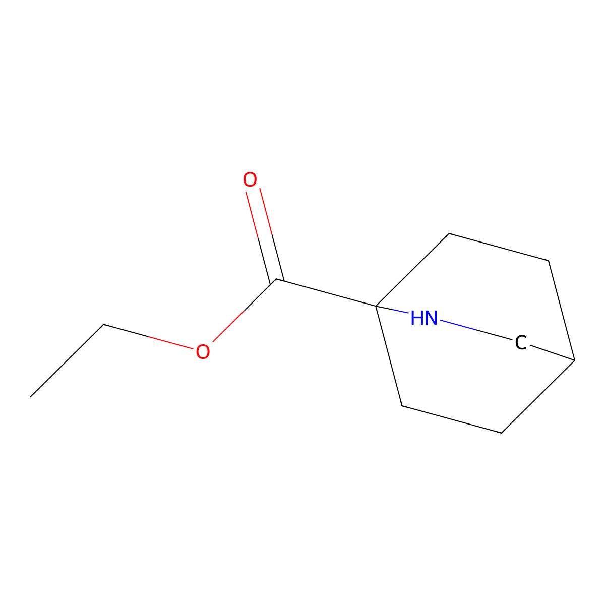 Ethyl 2-azabicyclo[2.2.2]octane-1-carboxylate molecular structure, CAS 1251013-19-0