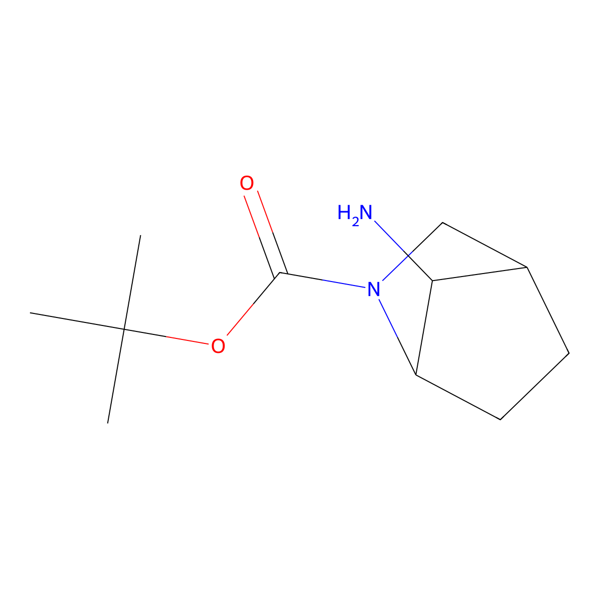 2-Boc-7-amino-2-azabicyclo[2.2.1]heptane molecular structure, CAS 1251015-62-9