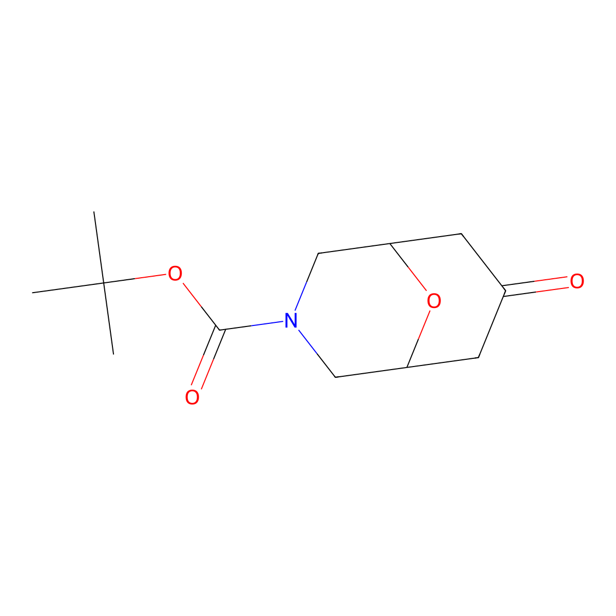 tert-Butyl 7-oxo-9-oxa-3-azabicyclo[3.3.1]nonane-3-carboxylate molecular structure, CAS 1251015-87-8