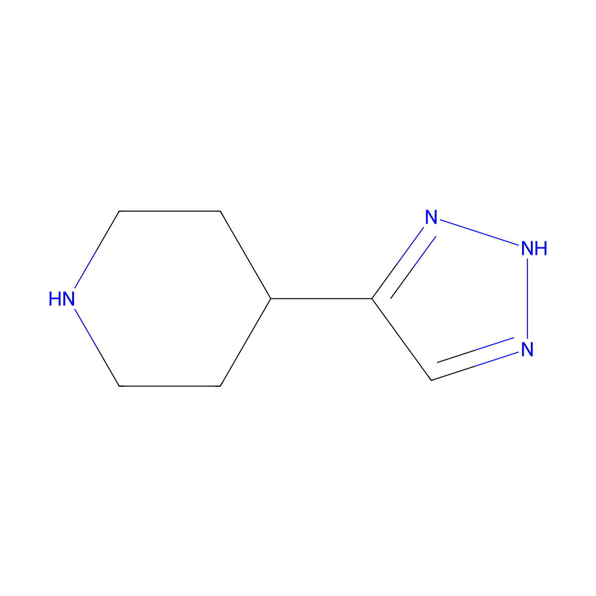 4-(3H-[1,2,3]Triazol-4-YL)piperidine molecular structure, CAS 1251017-50-1
