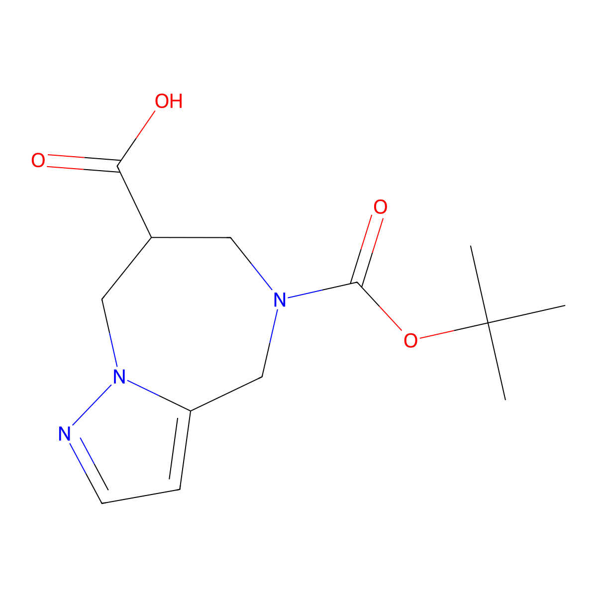 7,8-Dihydro-4H,6H-1,5,8a-triaza-azulene-5,7-dicarboxylic acid 5-tert-butyl ester molecular structure, CAS 1251017-61-4