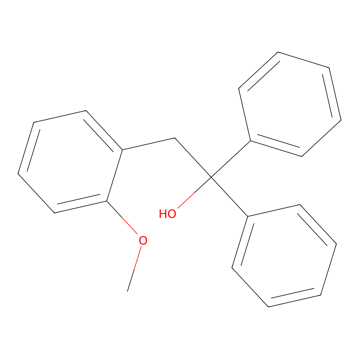 2-(2-Methoxyphenyl)-1,1-diphenylethanol molecular structure, CAS 1251018-59-3