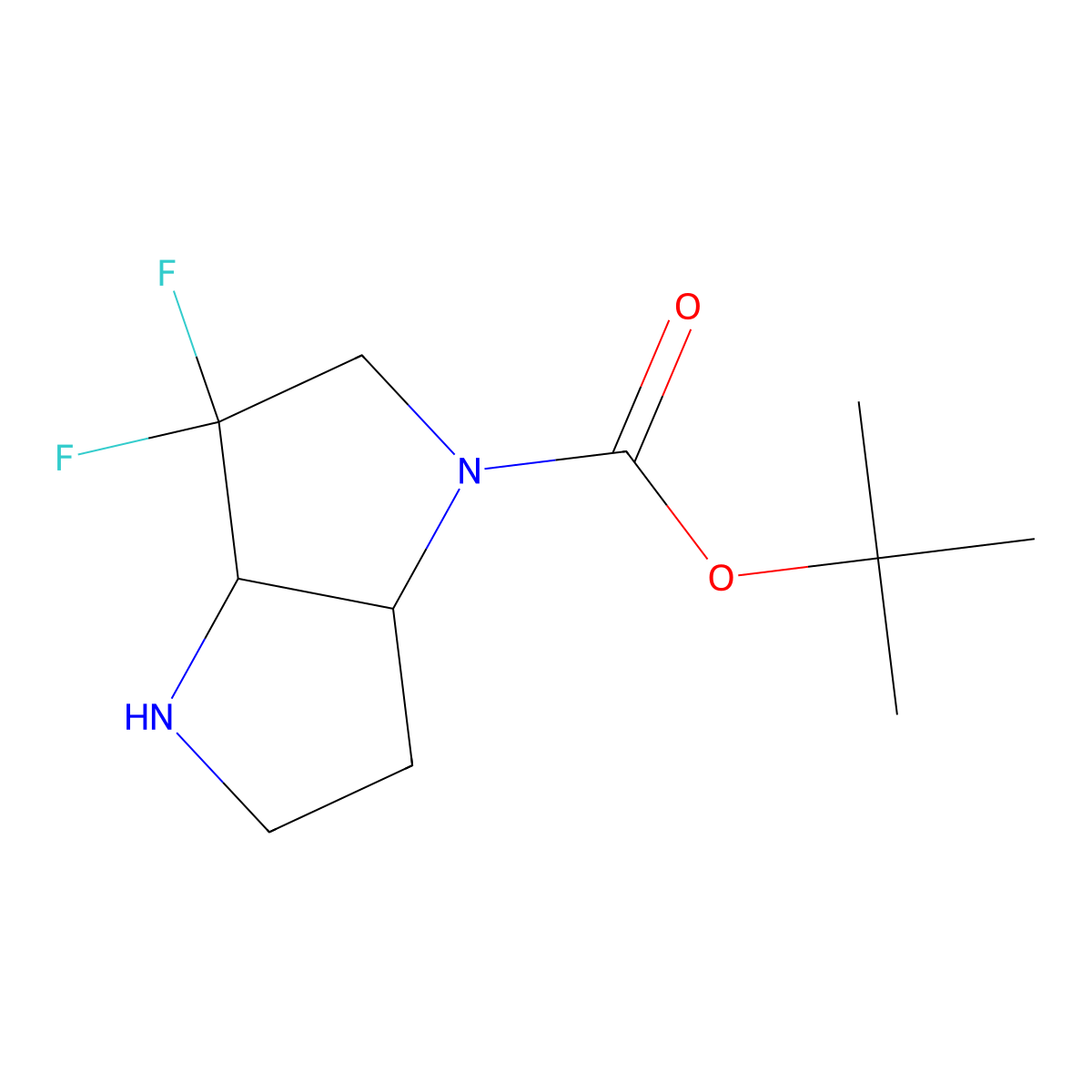 tert-Butyl 3,3-difluorohexahydropyrrolo[3,2-b]pyrrole-1(2H)-carboxylate molecular structure, CAS 1251020-22-0