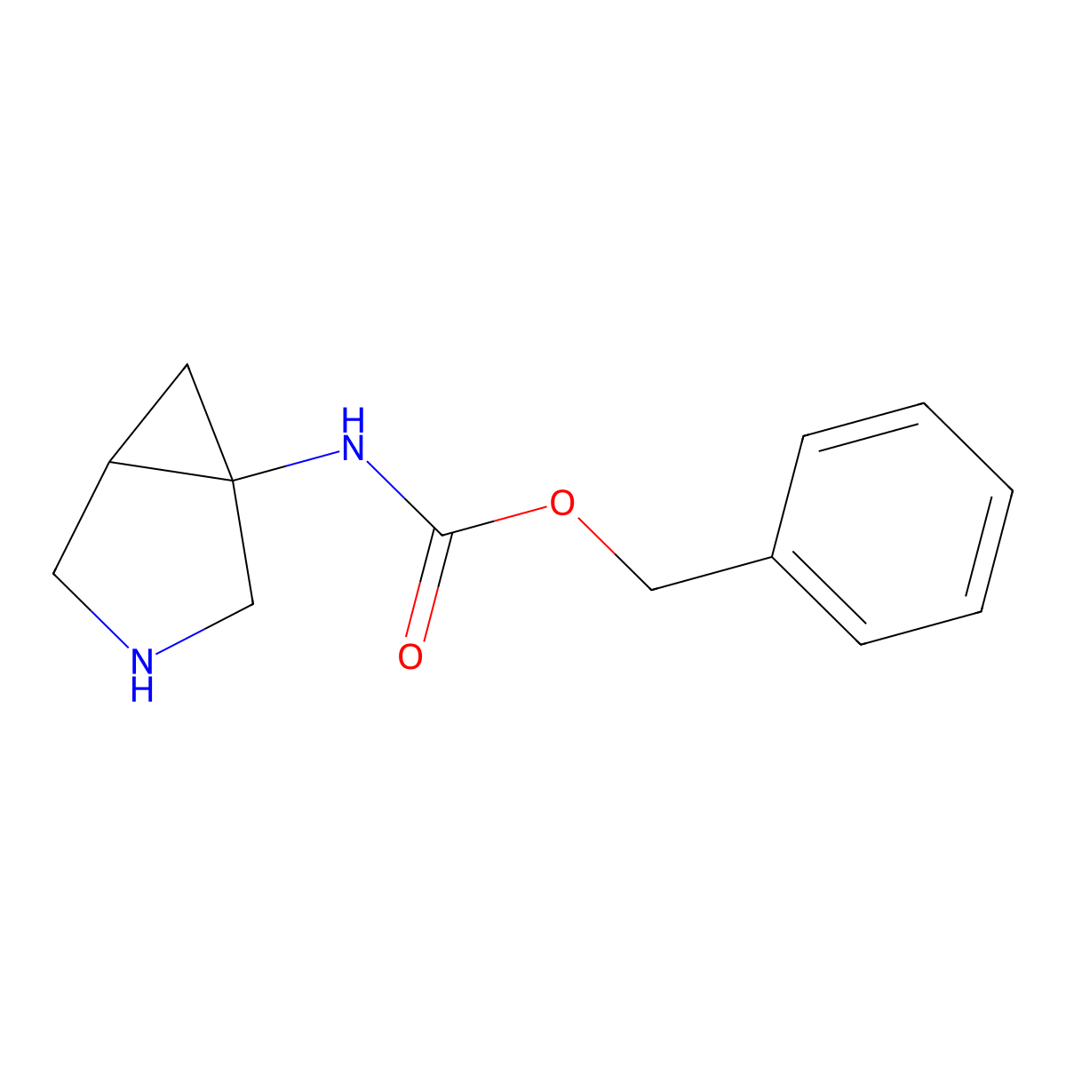 benzyl N-{3-azabicyclo[3.1.0]hexan-1-yl}carbamate molecular structure, CAS 1251020-31-1