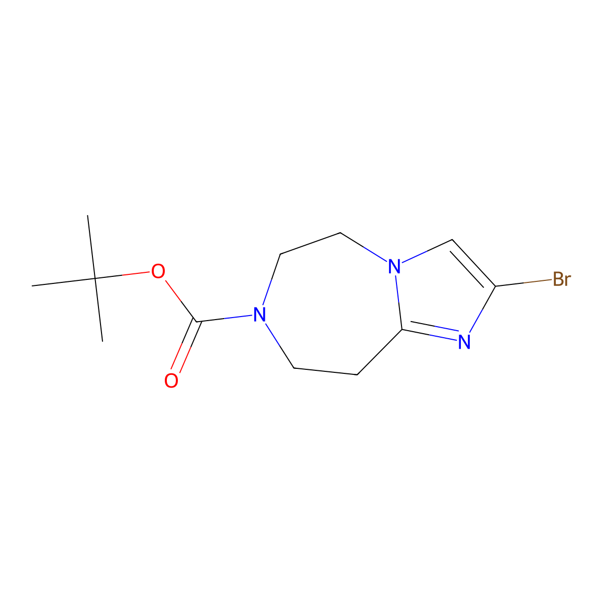 2-Bromo-5,6,8,9-tetrahydro-imidazo[1,2-a][1,4]diazepine-7-carboxylic acid tert-butyl ester molecular structure, CAS 1251020-42-4