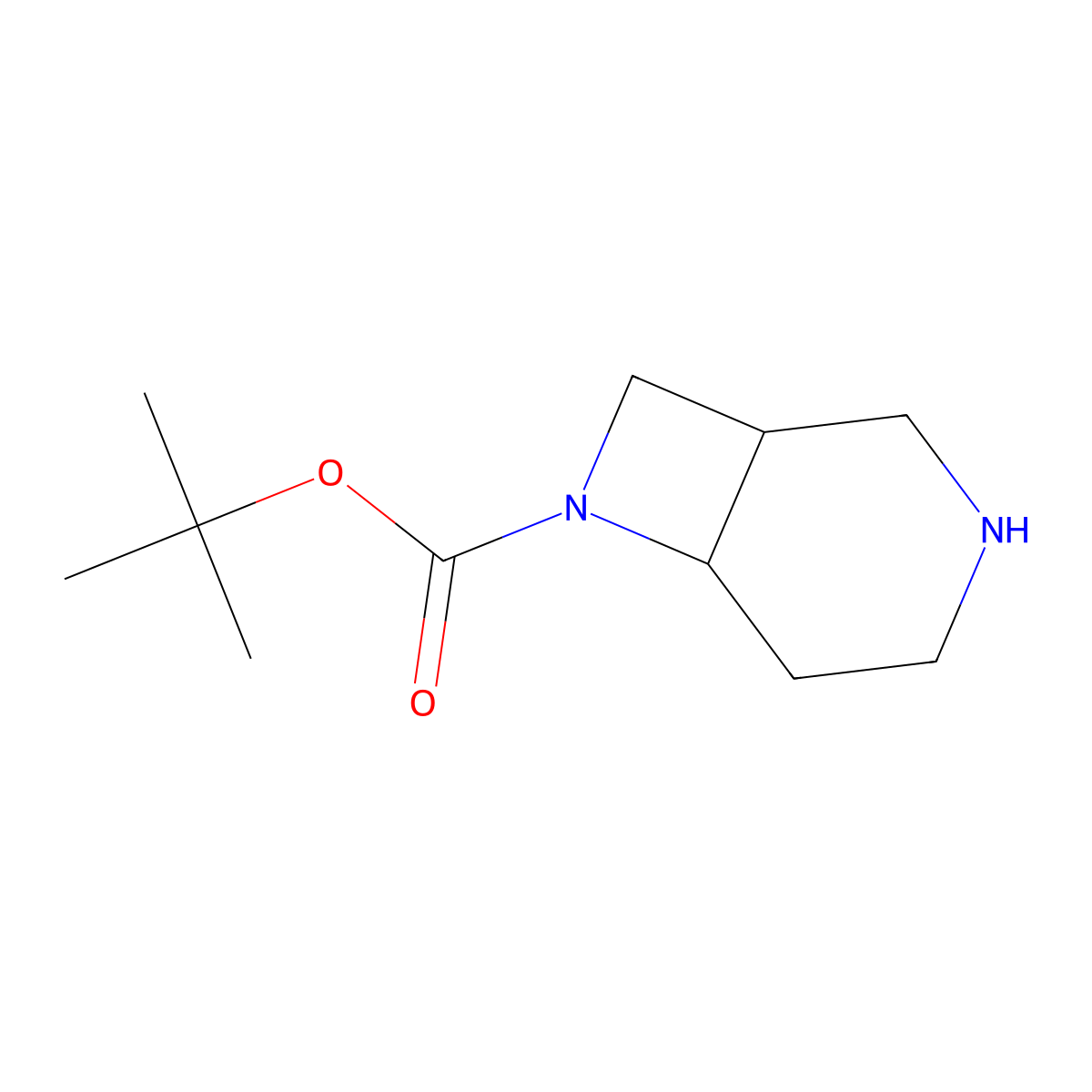 tert-Butyl (1R,6R)-3,7-diazabicyclo[4.2.0]octane-7-carboxylate molecular structure, CAS 1251020-47-9