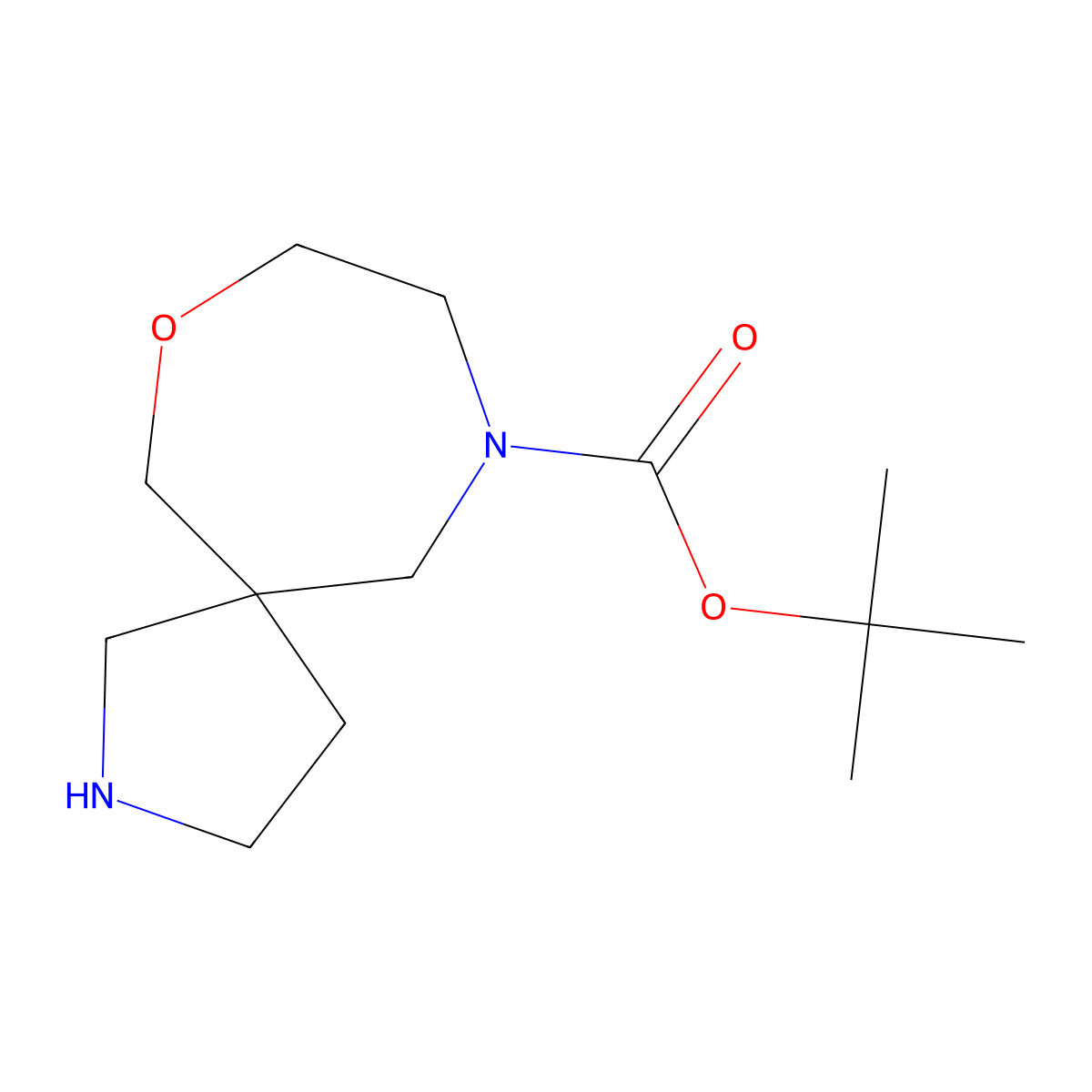 tert-Butyl 7-oxa-2,10-diazaspiro[4.6]undecane-10-carboxylate molecular structure, CAS 1251020-82-2