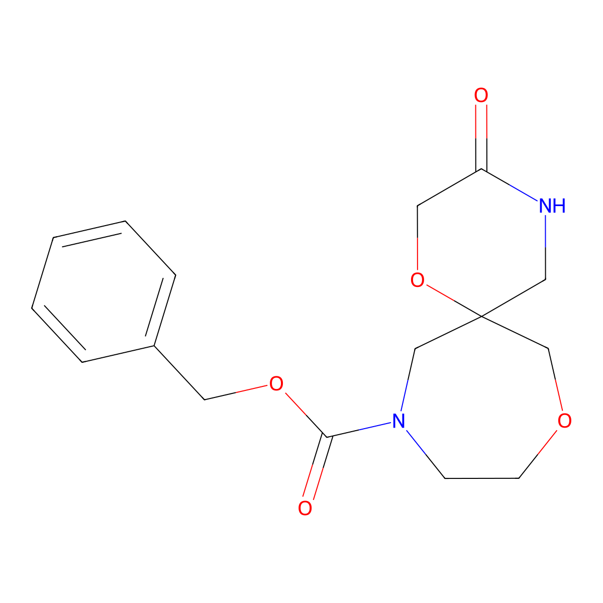 3-Oxo-1,8-Dioxa-4,11-Diaza-Spiro[5.6]Dodecane-11-Carboxylic Acid Benzyl Ester molecular structure, CAS 1251020-98-0