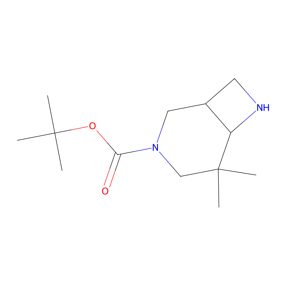 (1R,6R)-Rel-3-boc-5,5-dimethyl-3,7-diazabicyclo[4.2.0]octane molecular structure, CAS 1251021-71-2