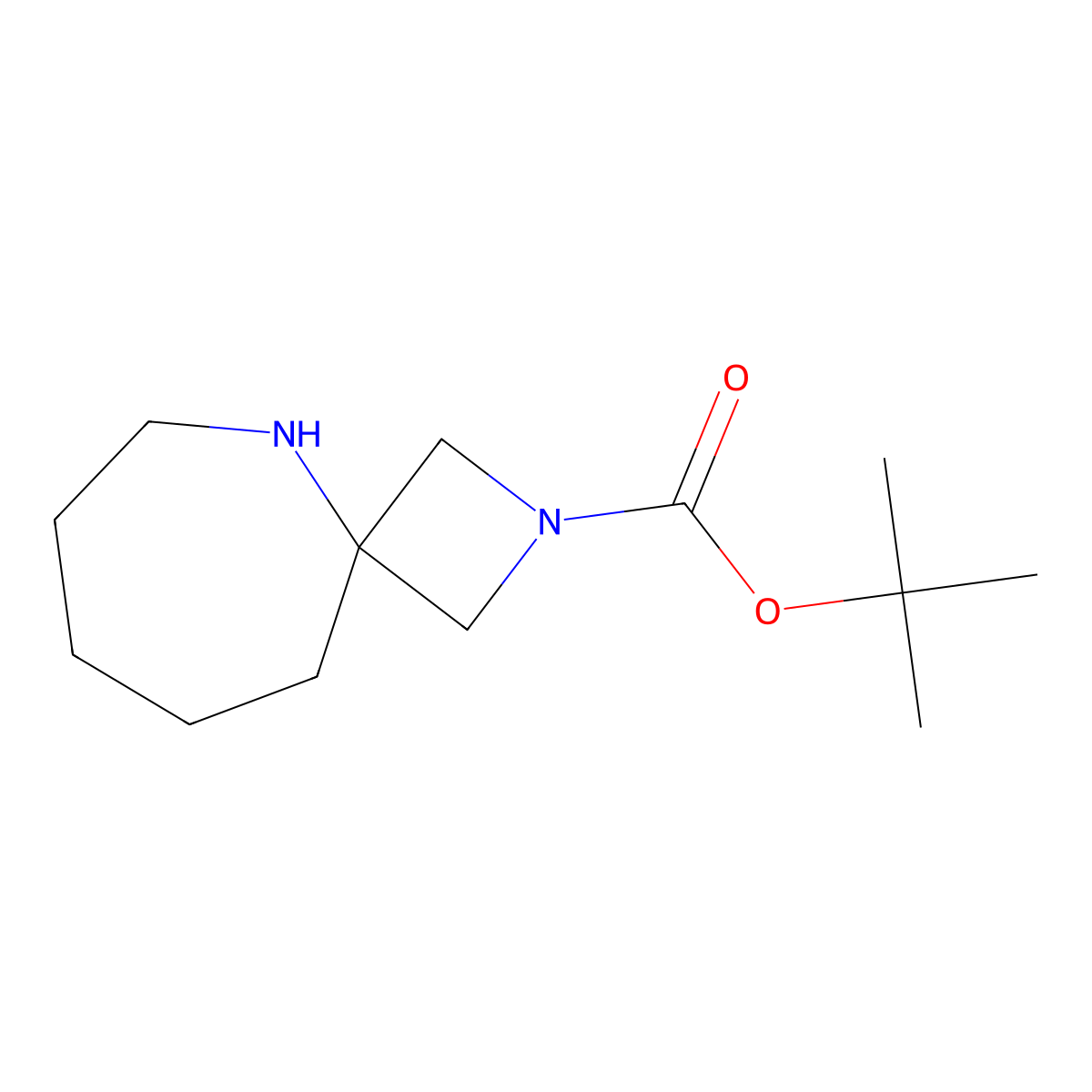Tert-butyl 2,5-diazaspiro[3.6]decane-2-carboxylate molecular structure, CAS 1251022-83-9