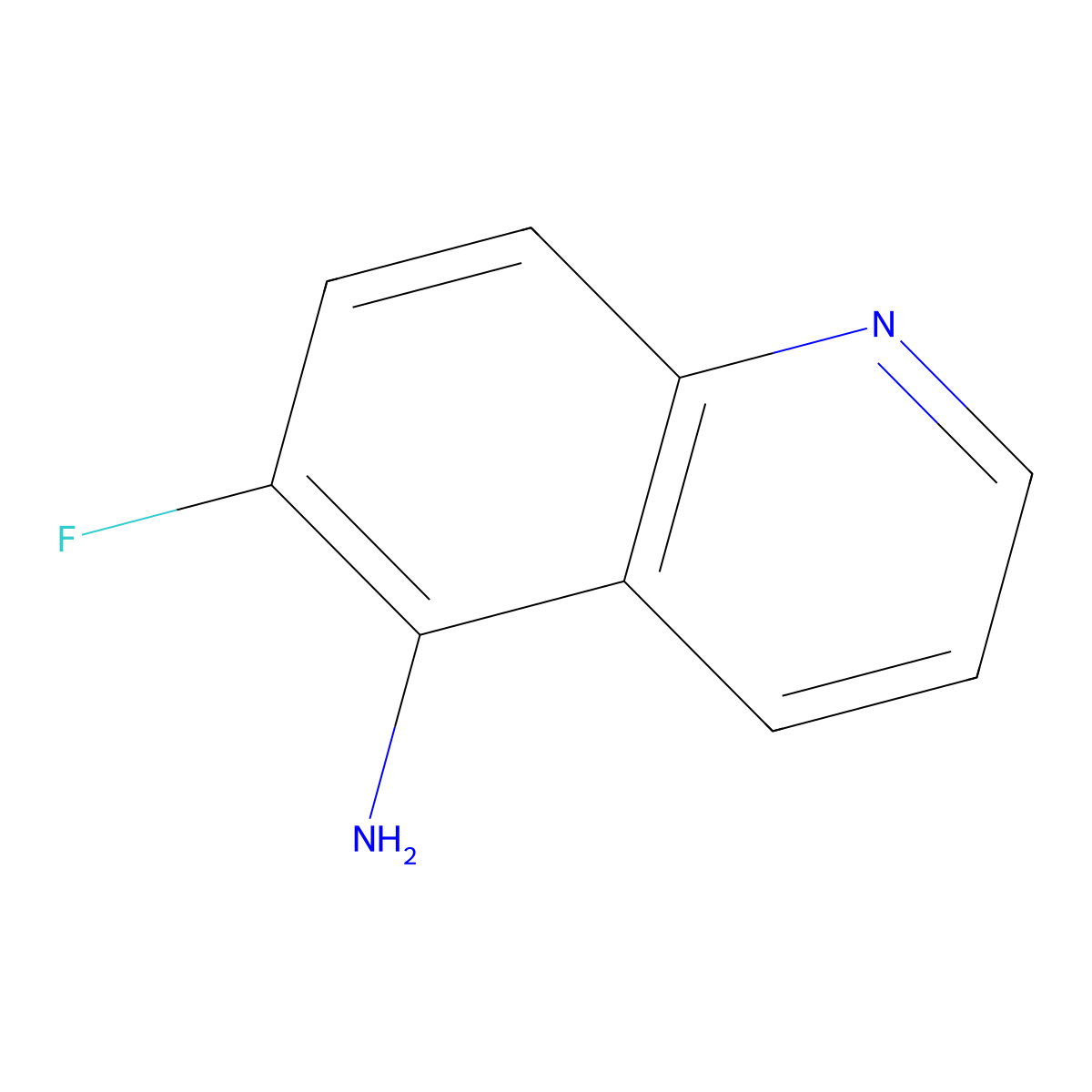 6-Fluoroquinolin-5-amine molecular structure, CAS 1251032-63-9