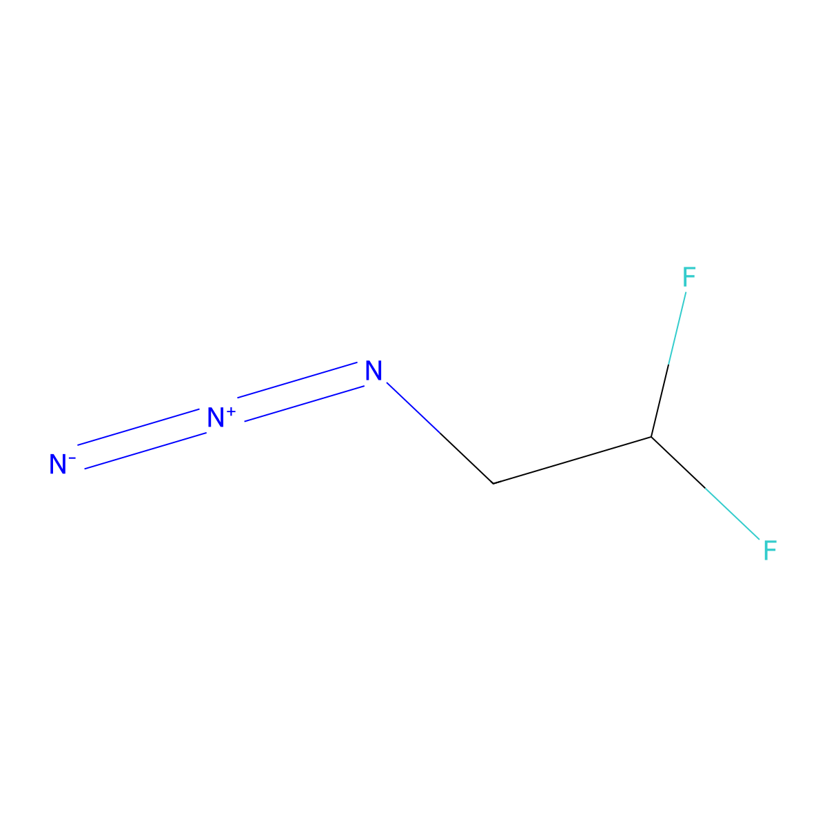 2-Azido-1,1-difluoroethane molecular structure, CAS 1251037-67-8