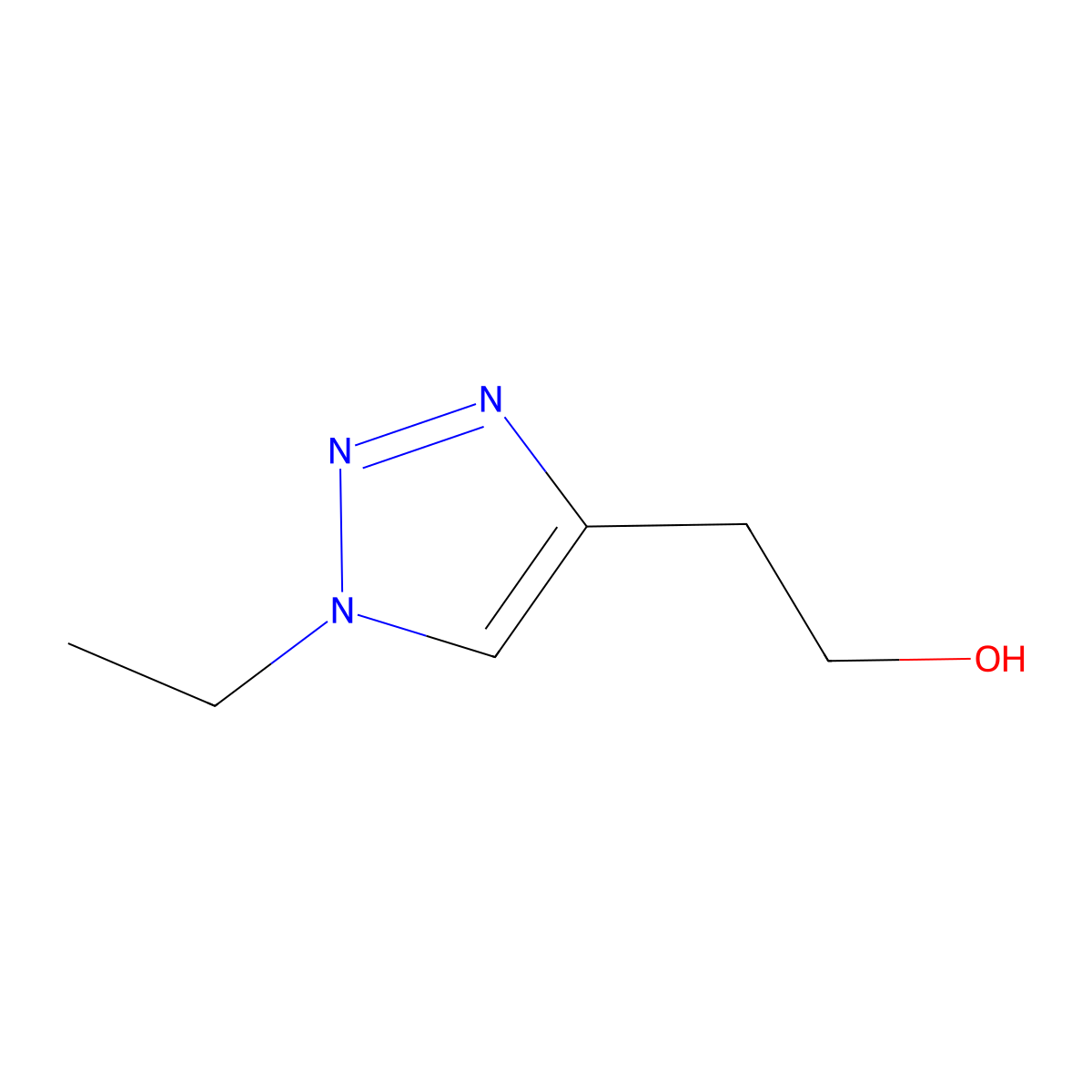 2-(1-Ethyl-1h-1,2,3-triazol-4-yl)ethan-1-ol molecular structure, CAS 1251040-44-4