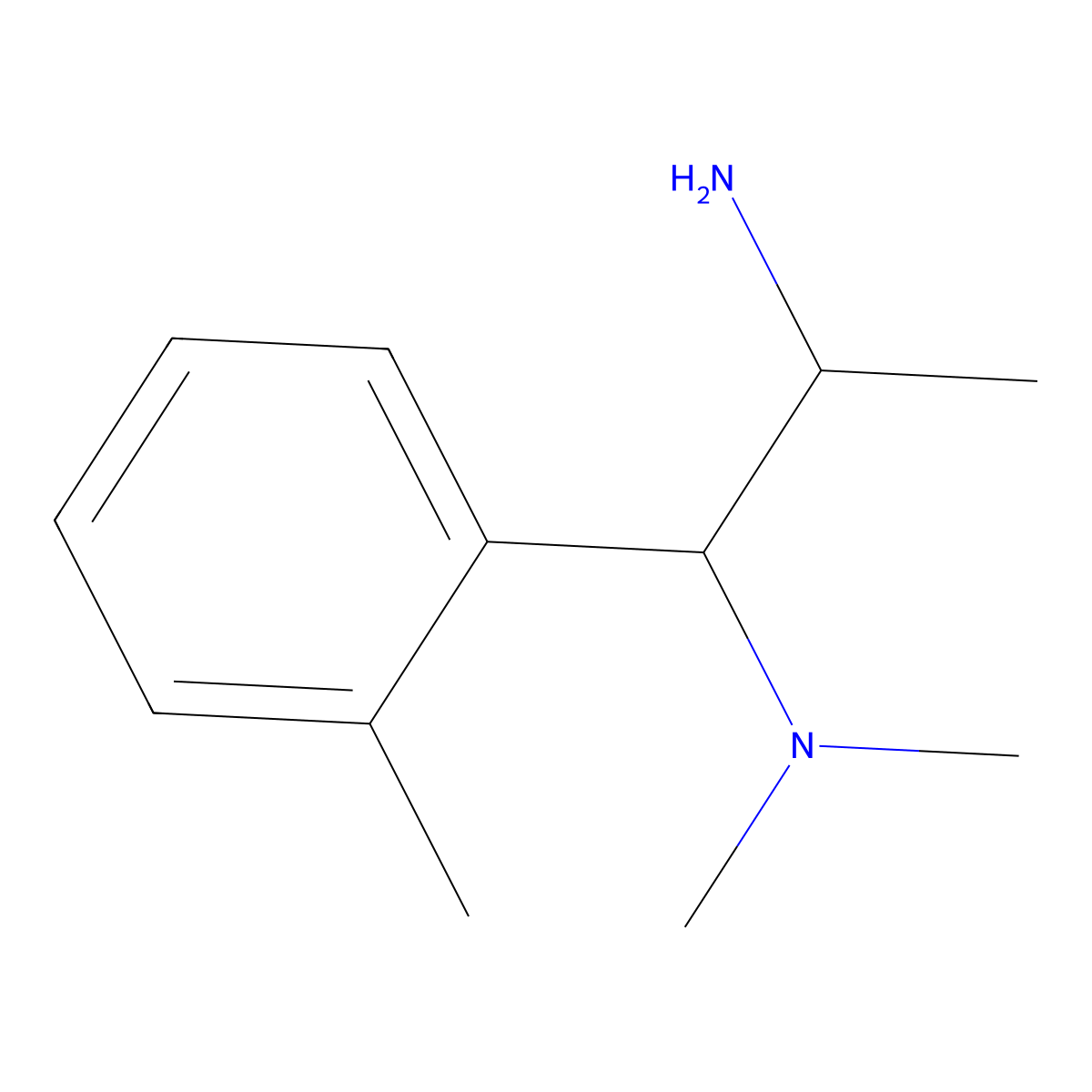 [2-Amino-1-(2-methylphenyl)propyl]dimethylamine molecular structure, CAS 1251042-57-5
