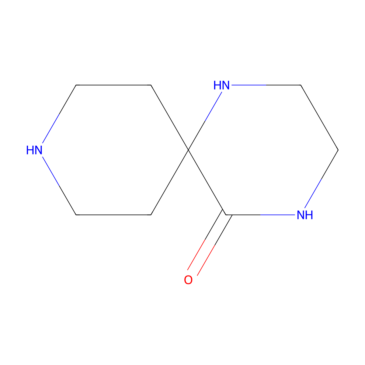 1,4,9-Triazaspiro[5.5]undecan-5-one molecular structure, CAS 1251044-42-4
