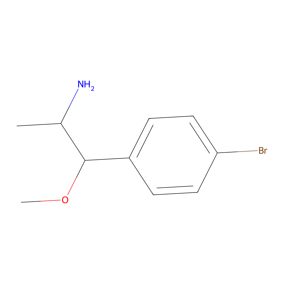 1-(4-Bromophenyl)-1-methoxypropan-2-amine molecular structure, CAS 1251045-86-9