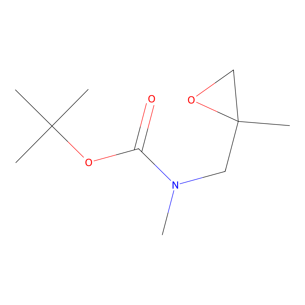 tert-butyl N-methyl-N-[(2-methyloxiran-2-yl)methyl]carbamate molecular structure, CAS 1251047-31-0