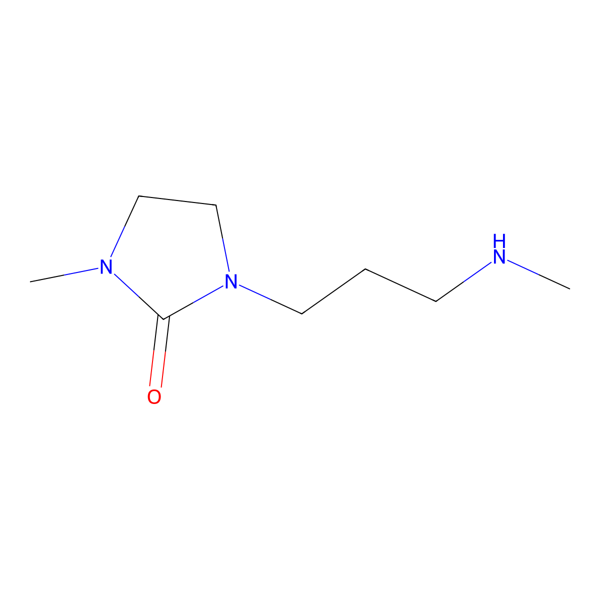 1-Methyl-3-[3-(methylamino)propyl]imidazolidin-2-one molecular structure, CAS 1251050-15-3