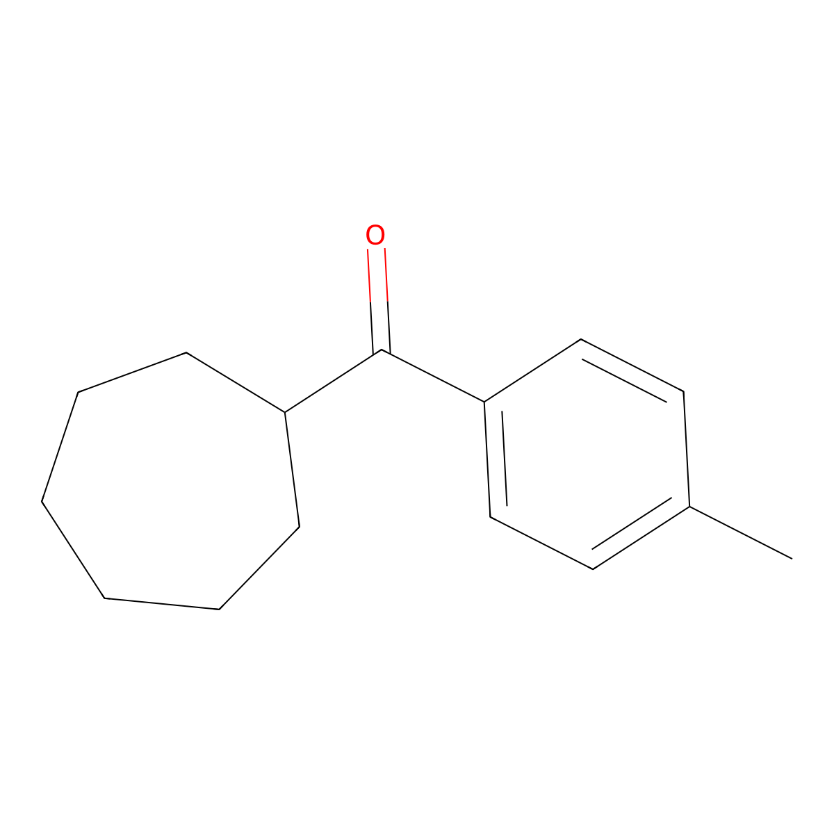 4-Methylphenyl cycloheptyl ketone molecular structure, CAS 1251054-87-1