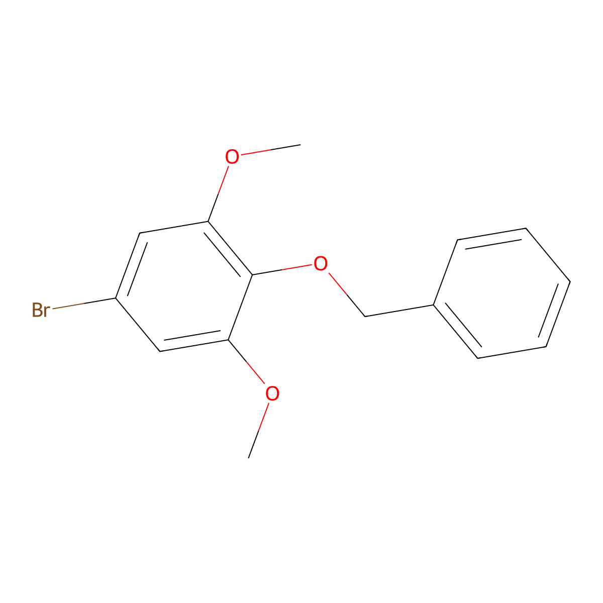 2-(Benzyloxy)-5-bromo-1,3-dimethoxybenzene molecular structure, CAS 125106-77-6