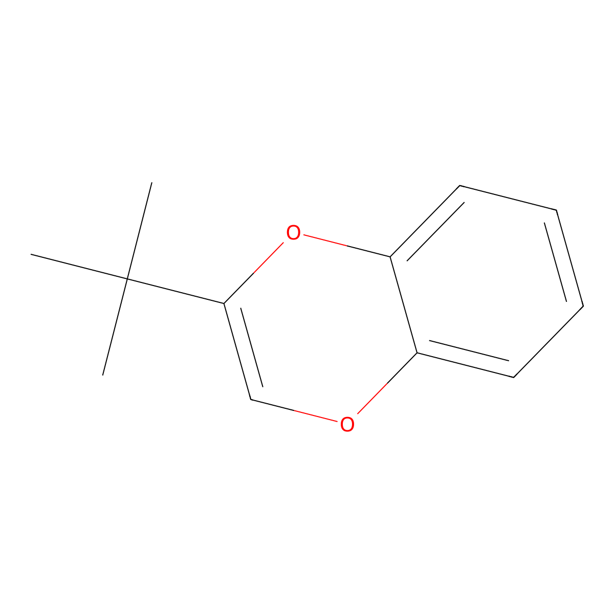 2-Tert-butyl-1,4-benzodioxine molecular structure, CAS 125107-01-9