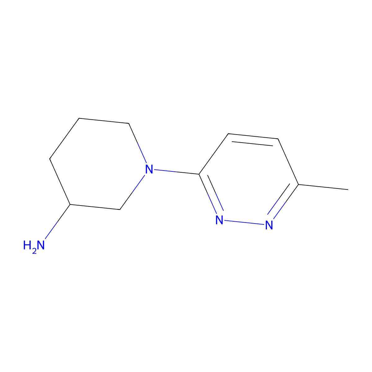 1-(6-Methylpyridazin-3-yl)piperidin-3-amine molecular structure, CAS 1251074-23-3