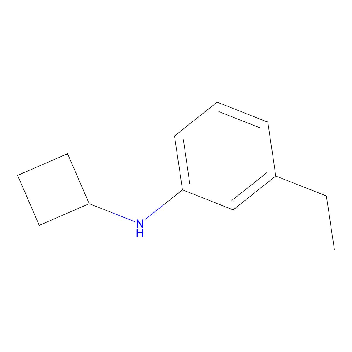 N-cyclobutyl-3-ethylaniline molecular structure, CAS 1251074-78-8