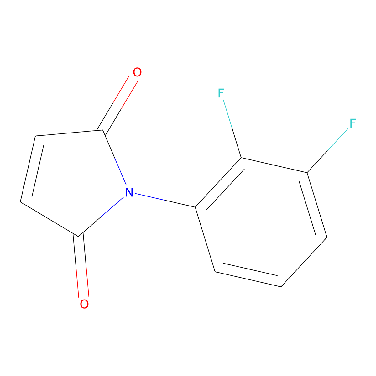 1-(2,3-difluorophenyl)-1H-pyrrole-2,5-dione molecular structure, CAS 1251082-67-3