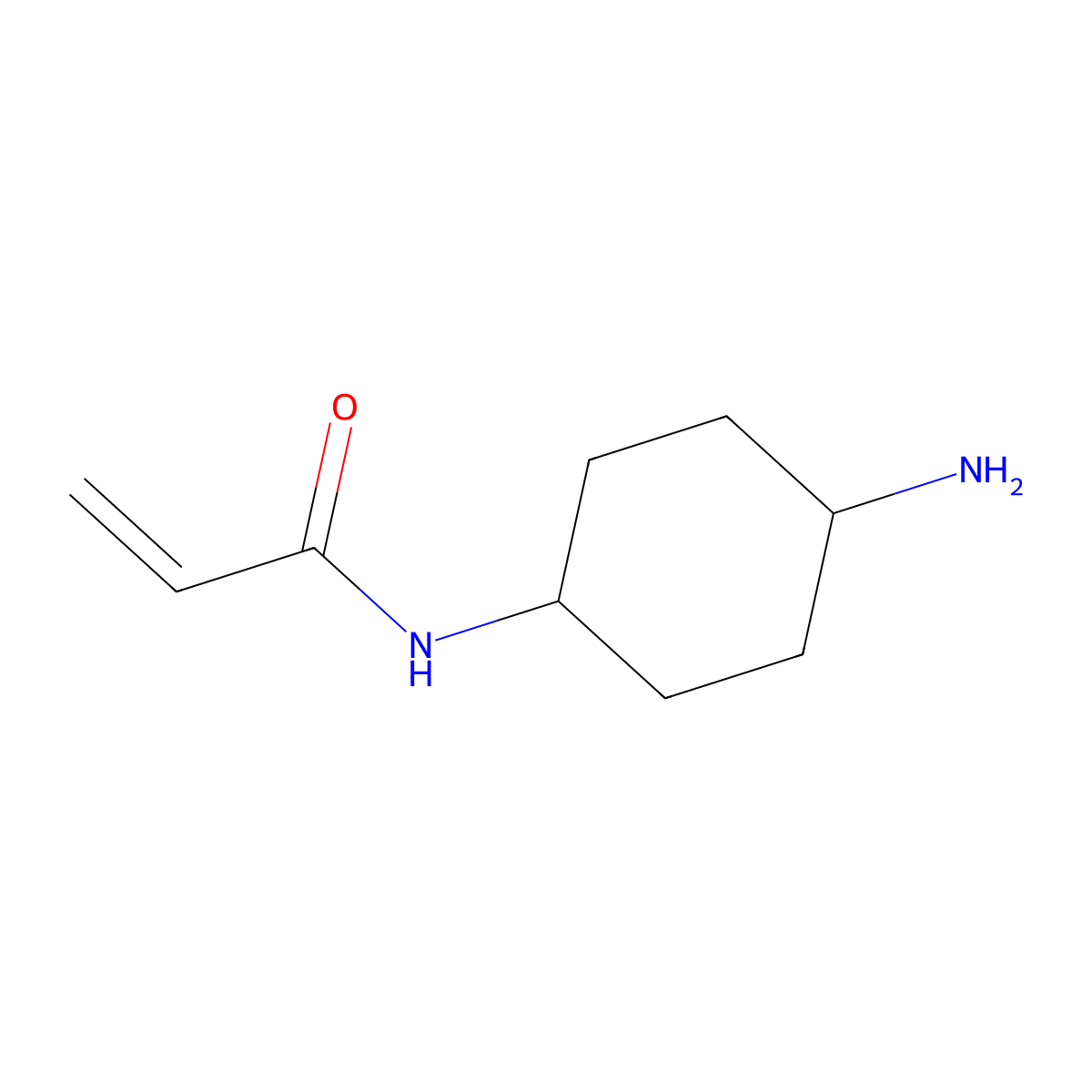 N-(4-aminocyclohexyl)prop-2-enamide molecular structure, CAS 1251087-28-1