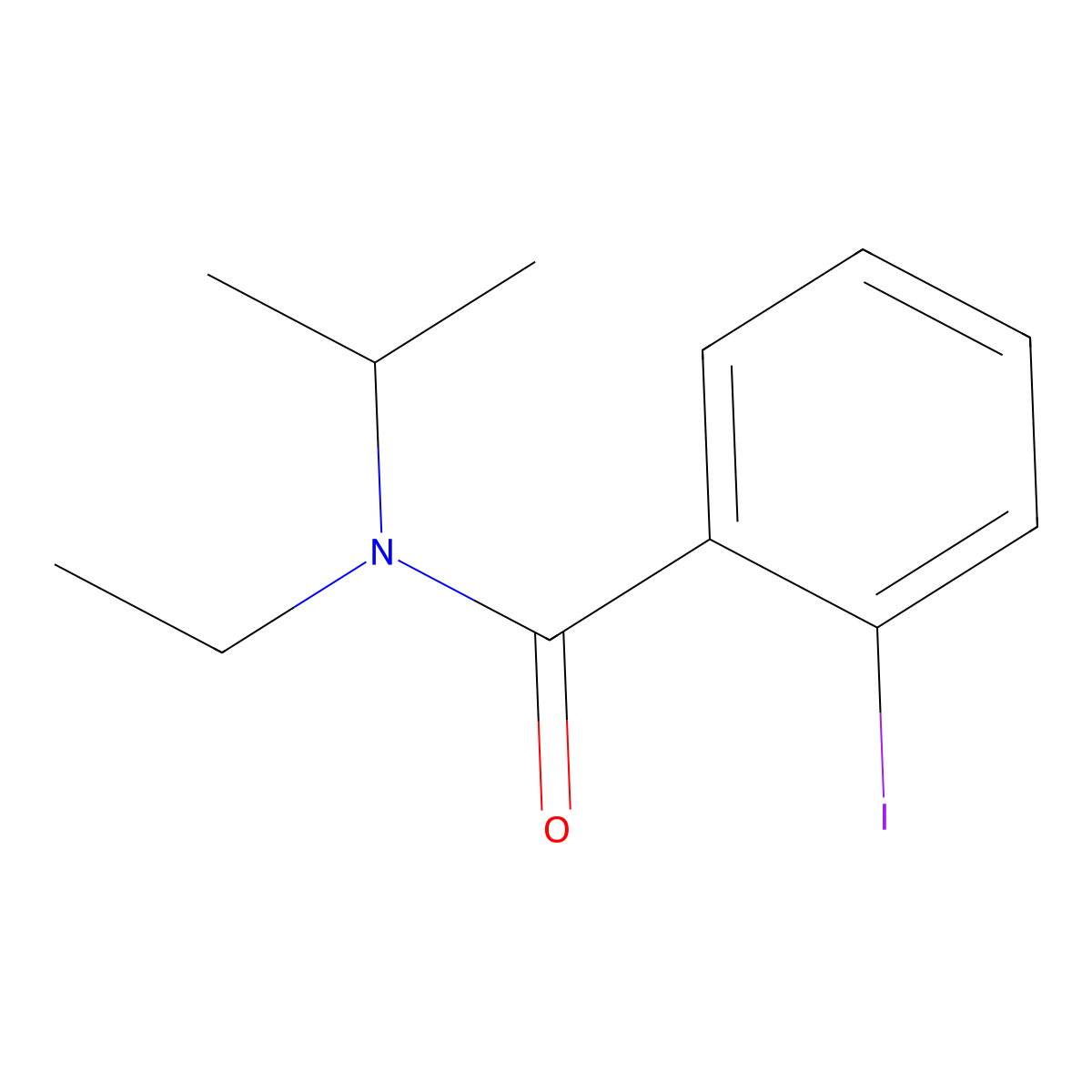 N-ethyl-2-iodo-N-propan-2-ylbenzamide molecular structure, CAS 1251087-80-5