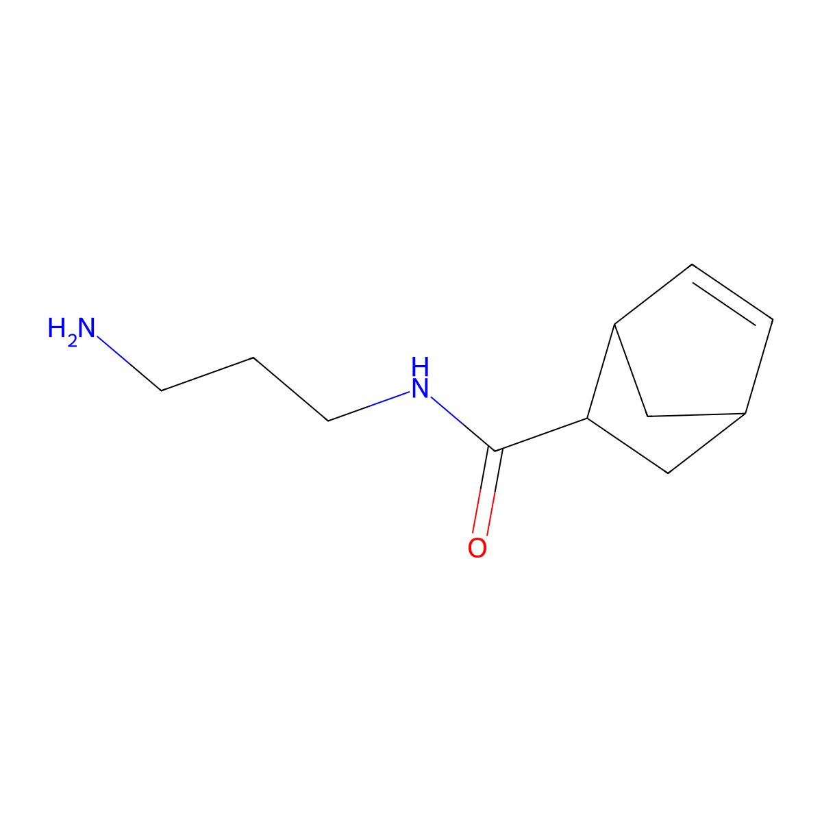 N-(3-aminopropyl)bicyclo[2.2.1]hept-5-ene-2-carboxamide molecular structure, CAS 1251092-79-1