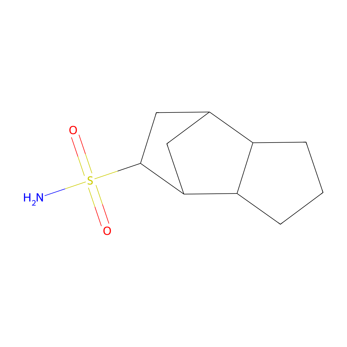 Tricyclo[5.2.1.0,2,6]decane-8-sulfonamide molecular structure, CAS 1251092-93-9