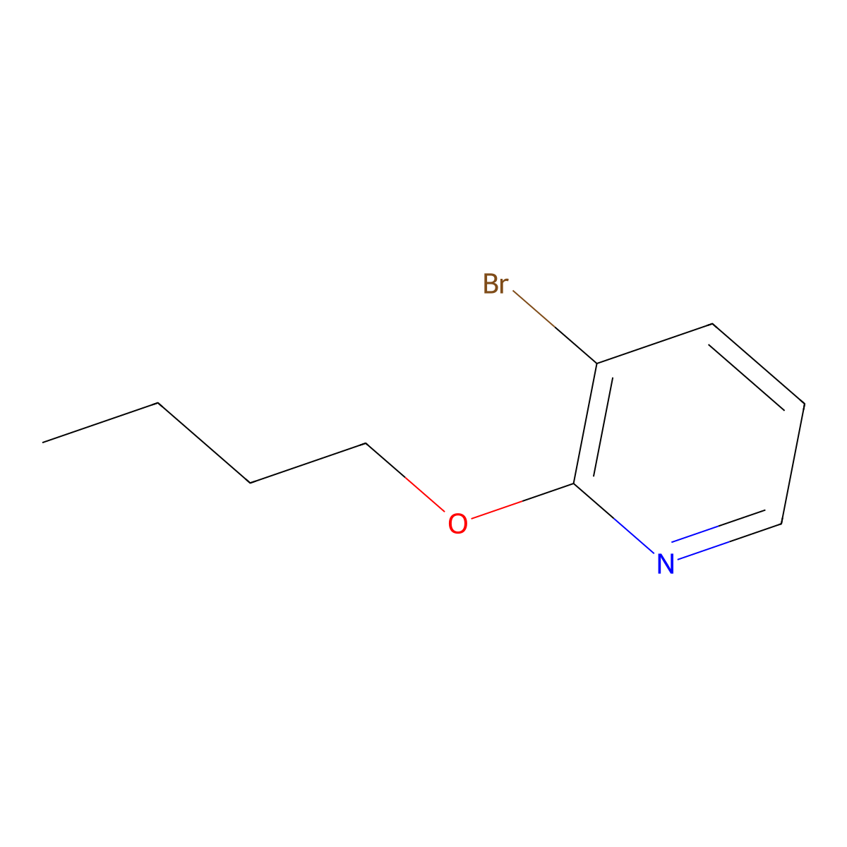 3-Bromo-2-butoxypyridine molecular structure, CAS 1251093-33-0