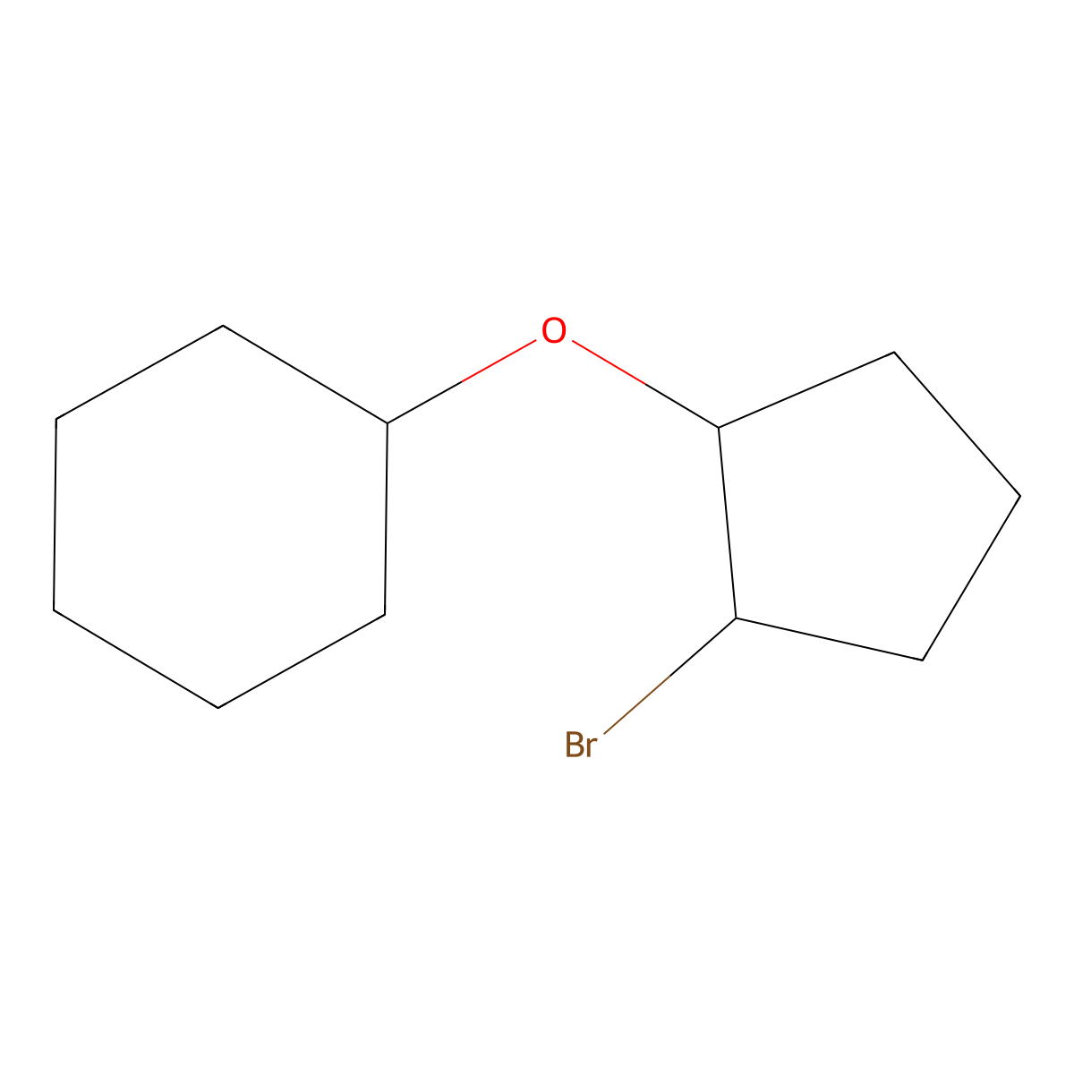 [(2-Bromocyclopentyl)oxy]cyclohexane molecular structure, CAS 1251095-53-0