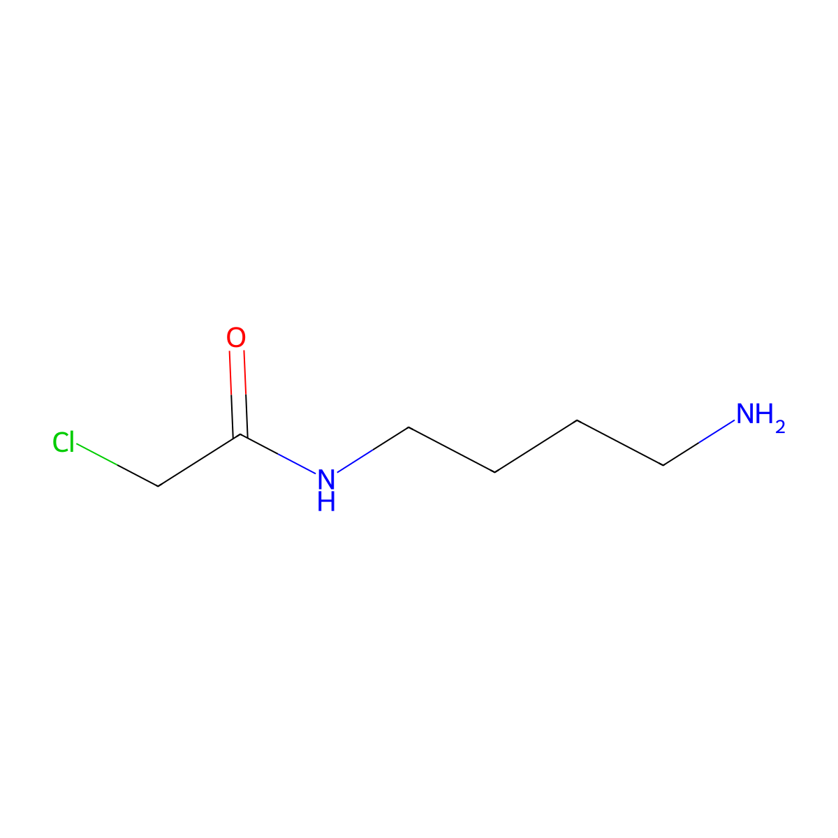 N-(4-aminobutyl)-2-chloroacetamide molecular structure, CAS 1251101-69-5