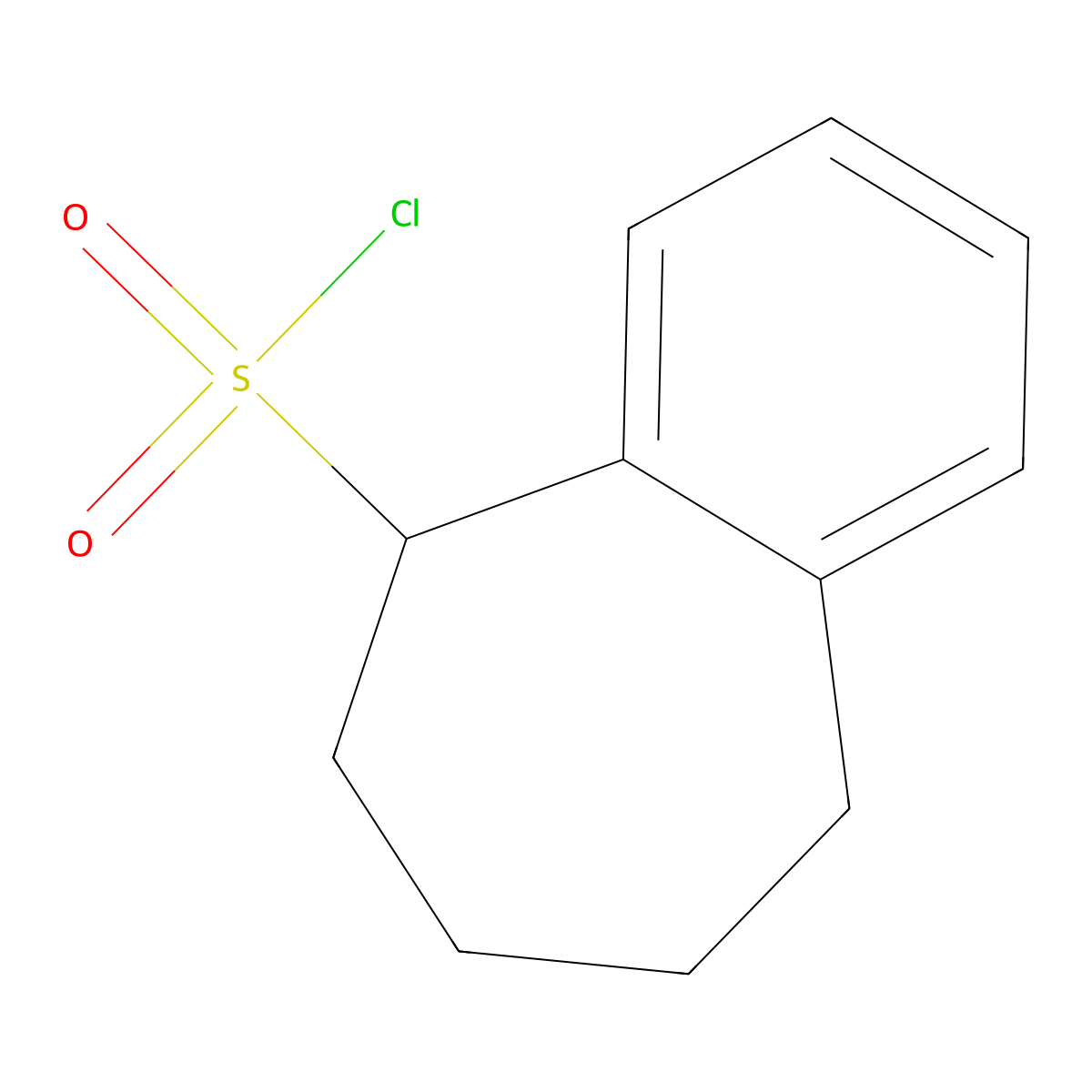 6,7,8,9-tetrahydro-5H-benzo[7]annulene-5-sulfonyl chloride molecular structure, CAS 1251102-09-6