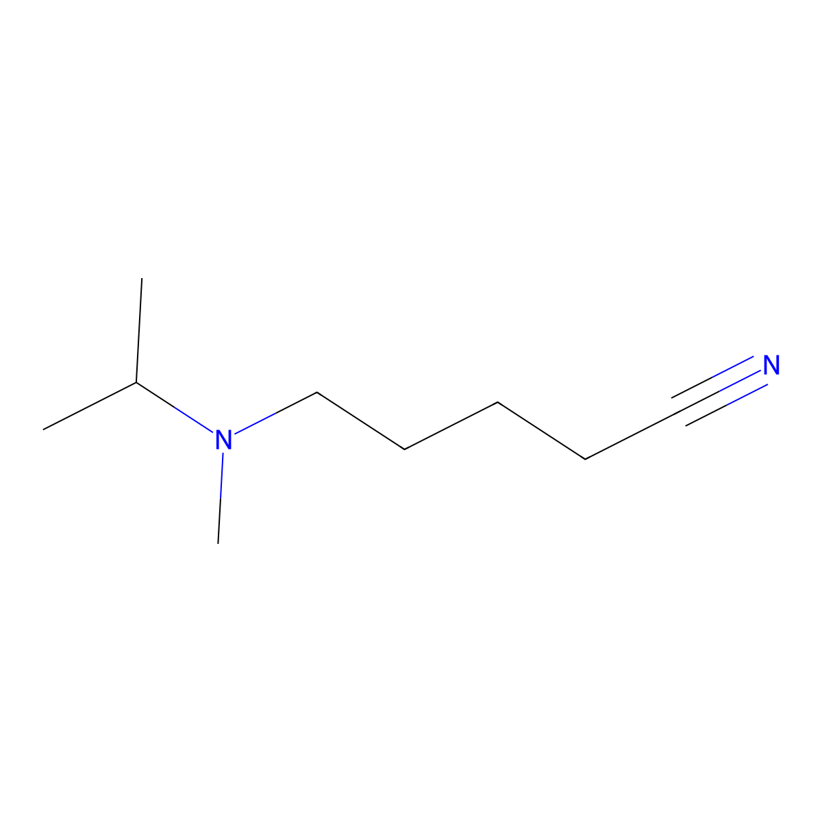 5-(Isopropyl(methyl)amino)pentanenitrile molecular structure, CAS 1251102-19-8
