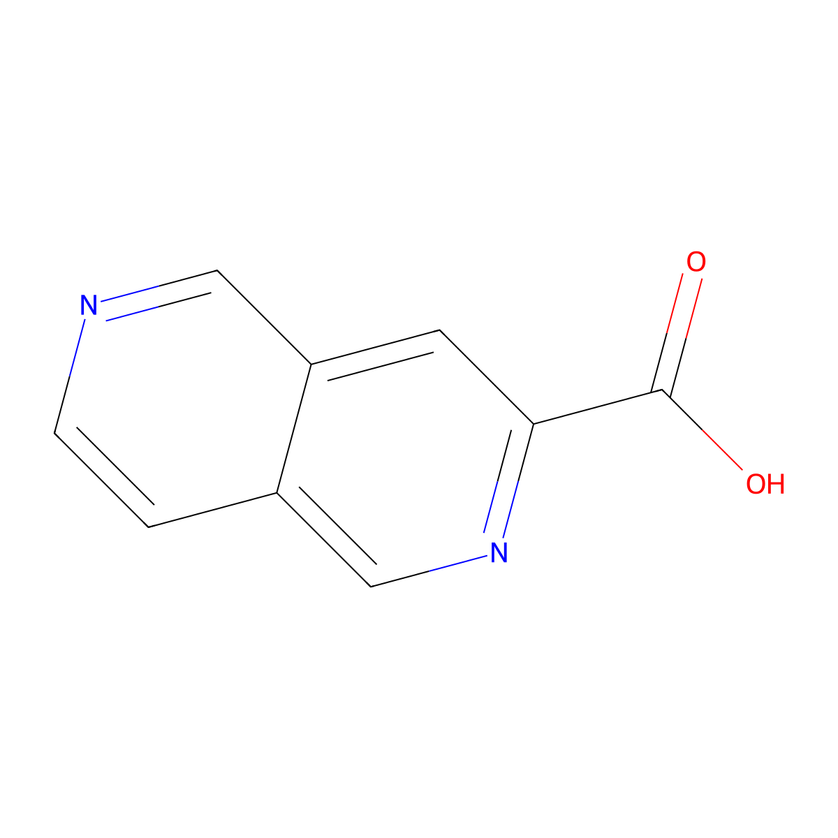 2,6-Naphthyridine-3-carboxylic acid molecular structure, CAS 1251103-01-1