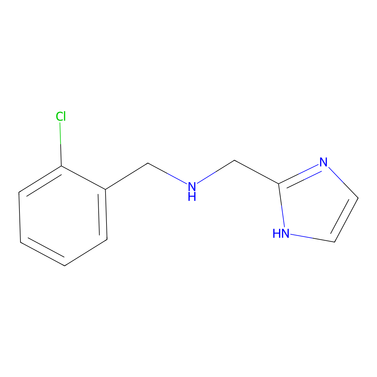 [(2-chlorophenyl)methyl][(1H-imidazol-2-yl)methyl]amine molecular structure, CAS 1251112-83-0