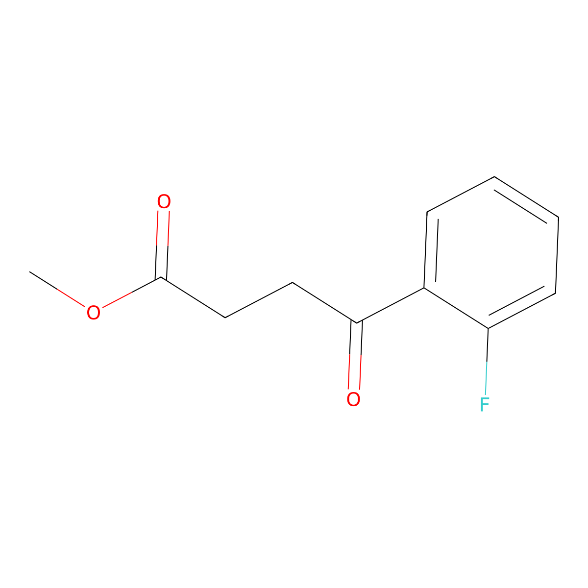 Methyl 4-(2-fluorophenyl)-4-oxobutanoate molecular structure, CAS 1251115-66-8