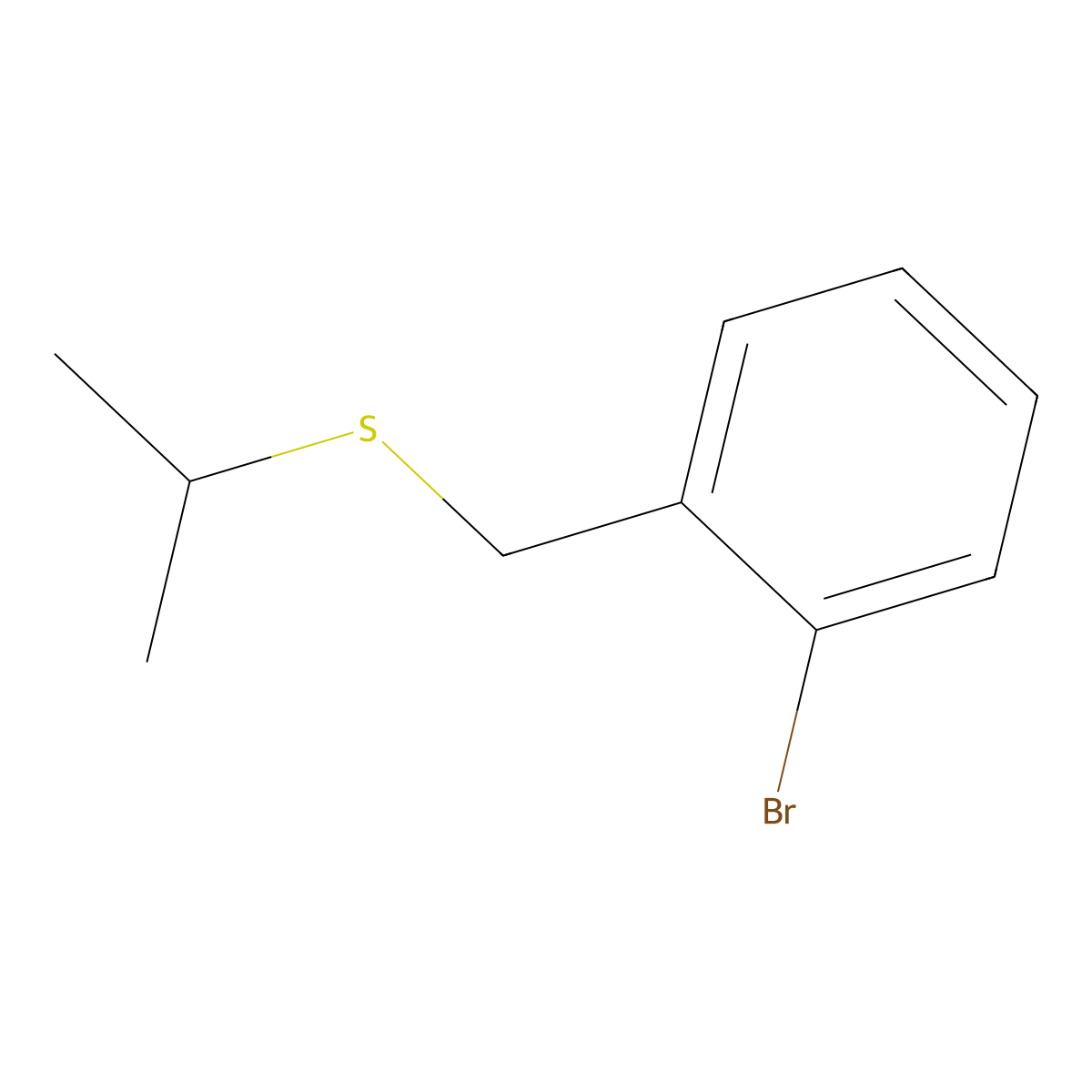2-(S-Isopropylthiomethyl)-1-bromobenzene molecular structure, CAS 1251123-28-0