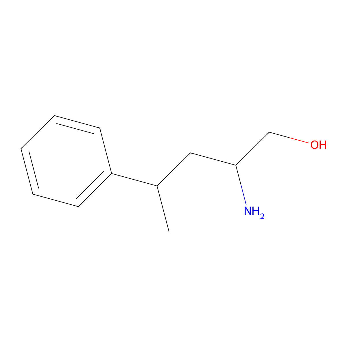 2-Amino-4-phenylpentan-1-ol molecular structure, CAS 1251123-48-4