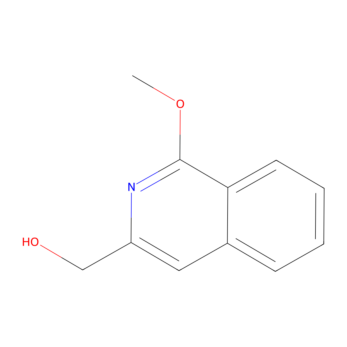 (1-Methoxyisoquinolin-3-yl)methanol molecular structure, CAS 1251128-55-8