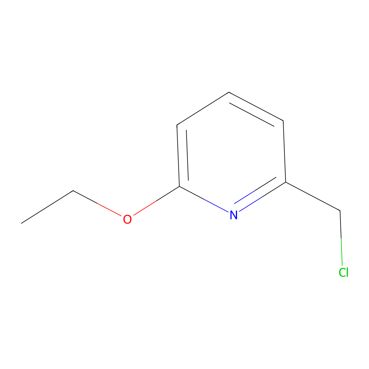 2-(Chloromethyl)-6-ethoxypyridine molecular structure, CAS 1251129-11-9