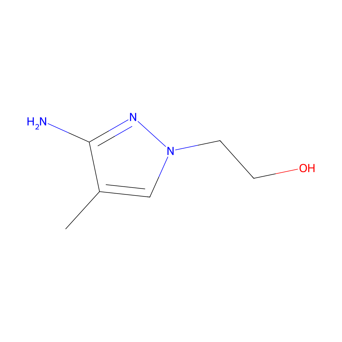 2-(3-imino-4-methyl-2,3-dihydro-1H-pyrazol-1-yl)ethan-1-ol molecular structure, CAS 1251129-36-8