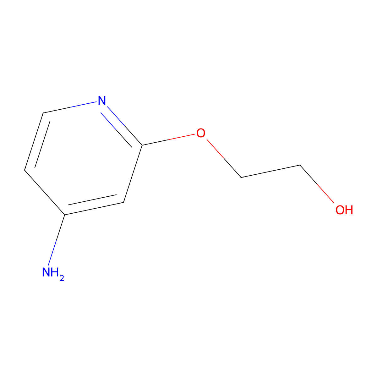 2-((4-Aminopyridin-2-yl)oxy)ethan-1-ol molecular structure, CAS 1251131-77-7