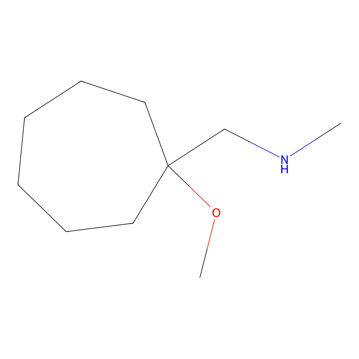 [(1-Methoxycycloheptyl)methyl](methyl)amine molecular structure, CAS 1251133-56-8