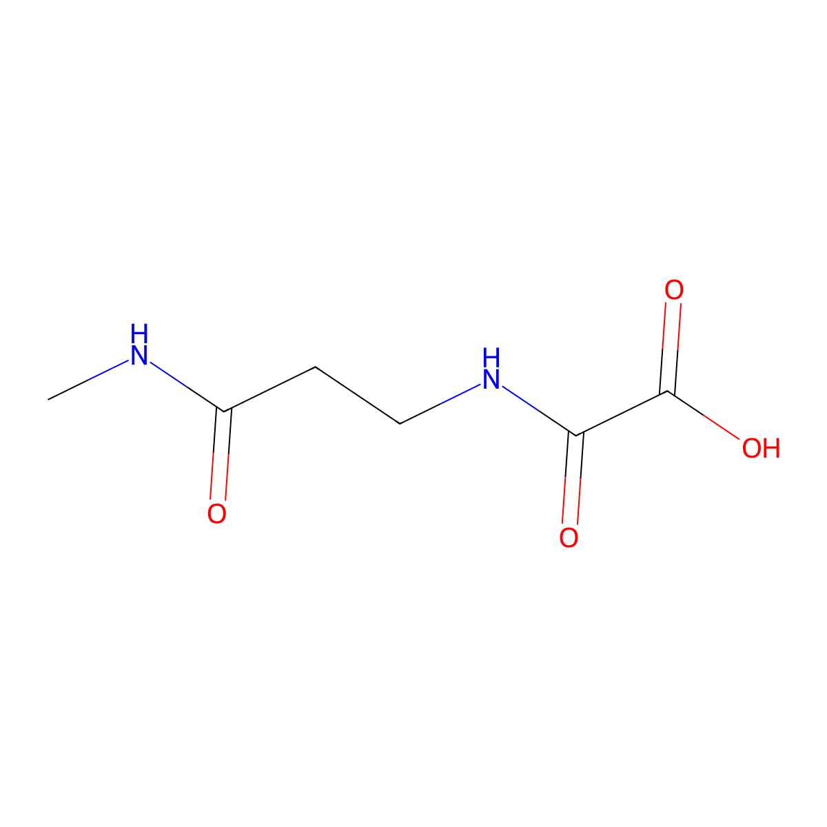 {[2-(Methylcarbamoyl)ethyl]carbamoyl}formic acid molecular structure, CAS 1251138-13-2
